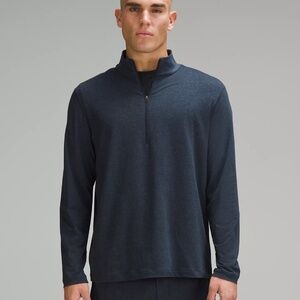 Lululemon Soft Jersey Half Zip Heathered Gray Small